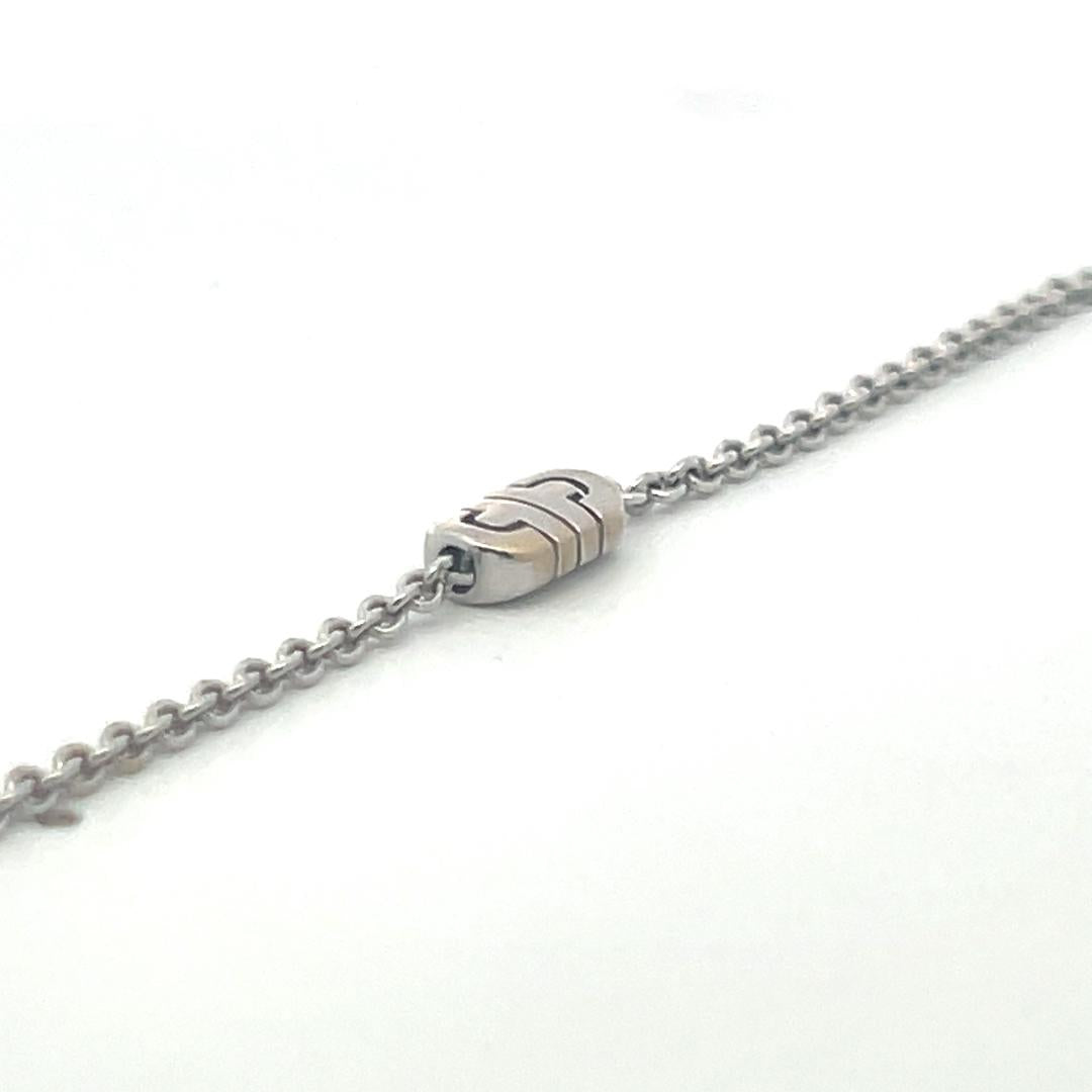 Bvlgari Vintage 18K White Gold Chain Necklace 20.9 Grams 17.5 Inch Long