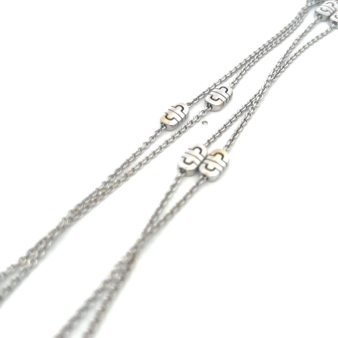 Bvlgari Vintage 18K White Gold Chain Necklace 20.9 Grams 17.5 Inch Long