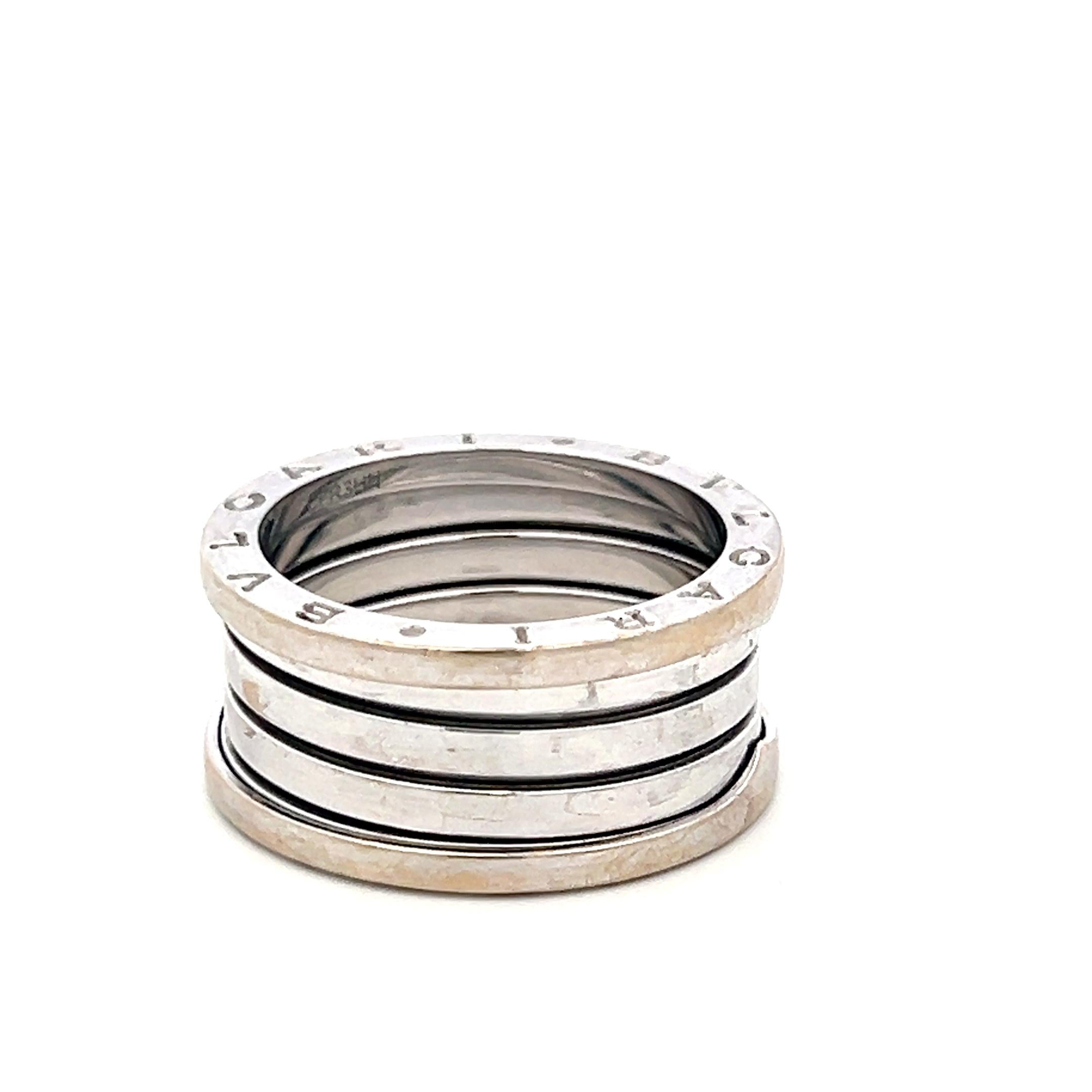 Bvlgari B. Zero Estate 18K Yellow Gold Band Ring Size 9.5