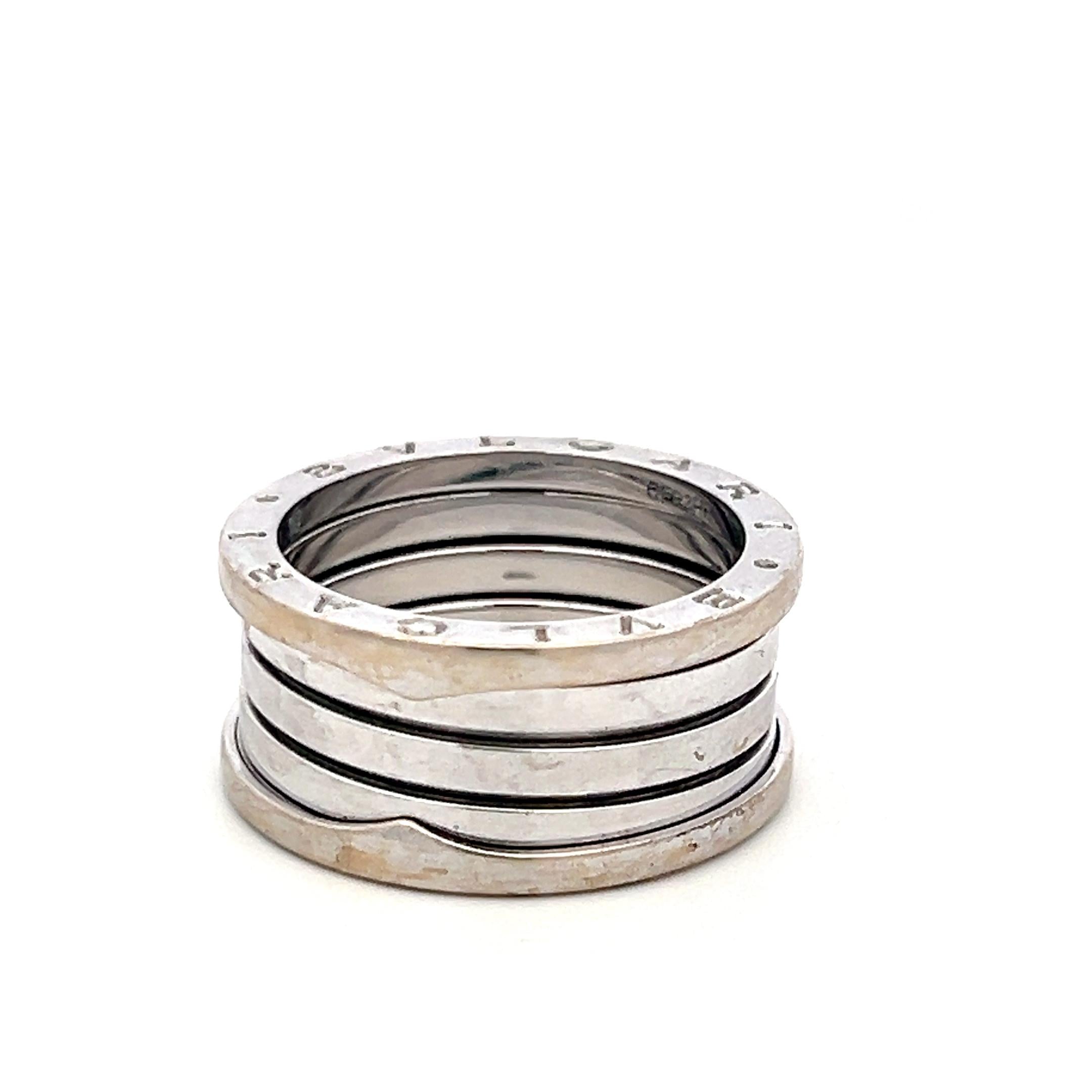 Bvlgari B. Zero Estate 18K Yellow Gold Band Ring Size 9.5