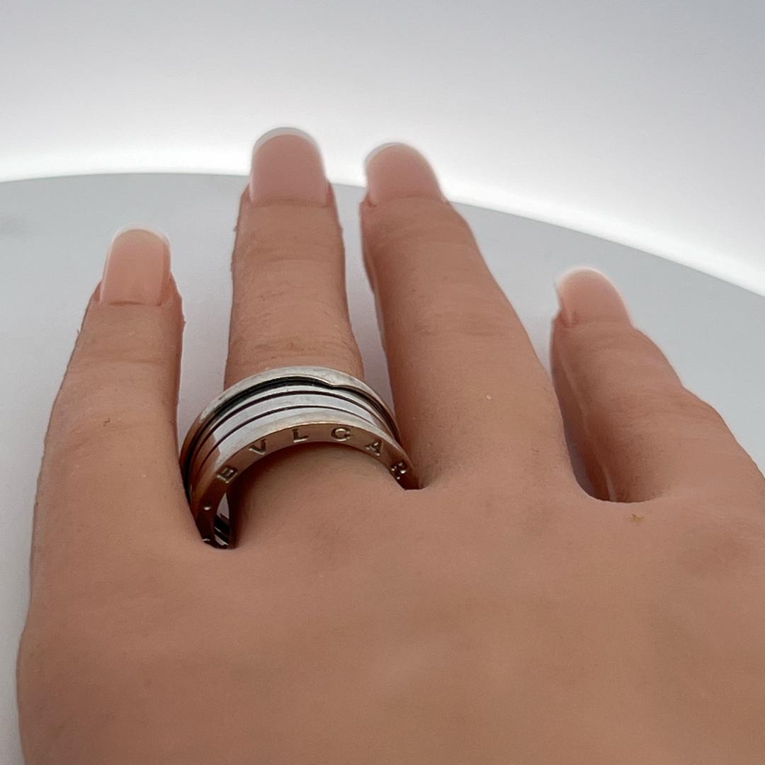 Bvlgari B. Zero Estate 18K Yellow Gold Band Ring Size 9.5