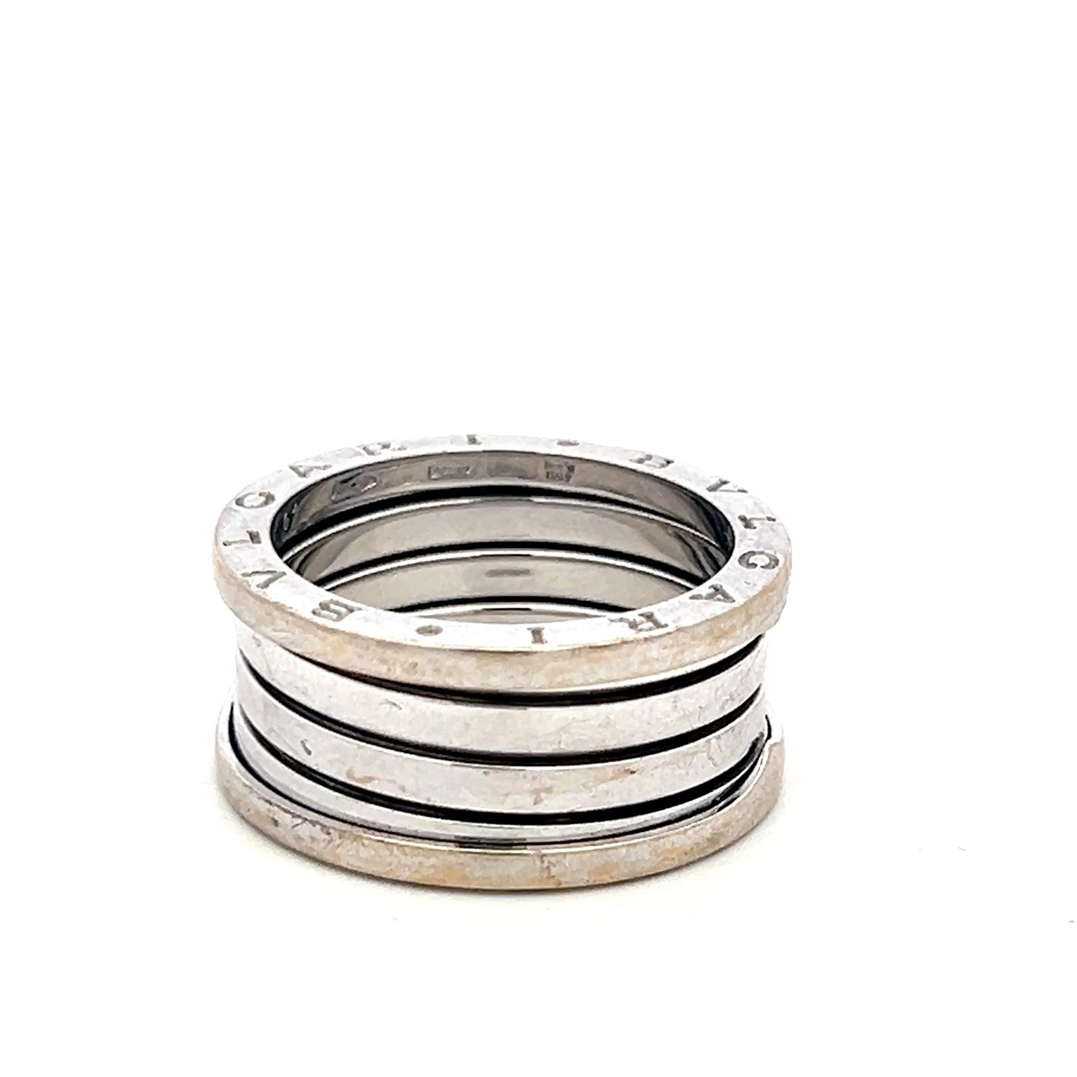 Bvlgari B. Zero Estate 18K Yellow Gold Band Ring Size 9.5