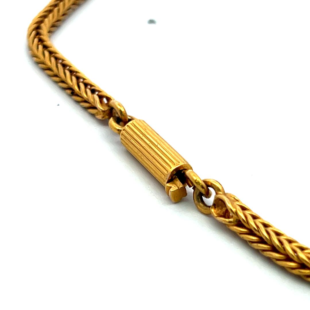Antique 18K Yellow Gold & 14 Karat Gold Pendant Necklace 42.6 Grams