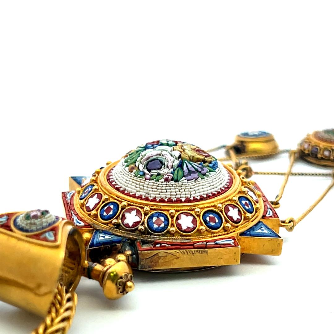 Antique 18K Yellow Gold & 14 Karat Gold Pendant Necklace 42.6 Grams