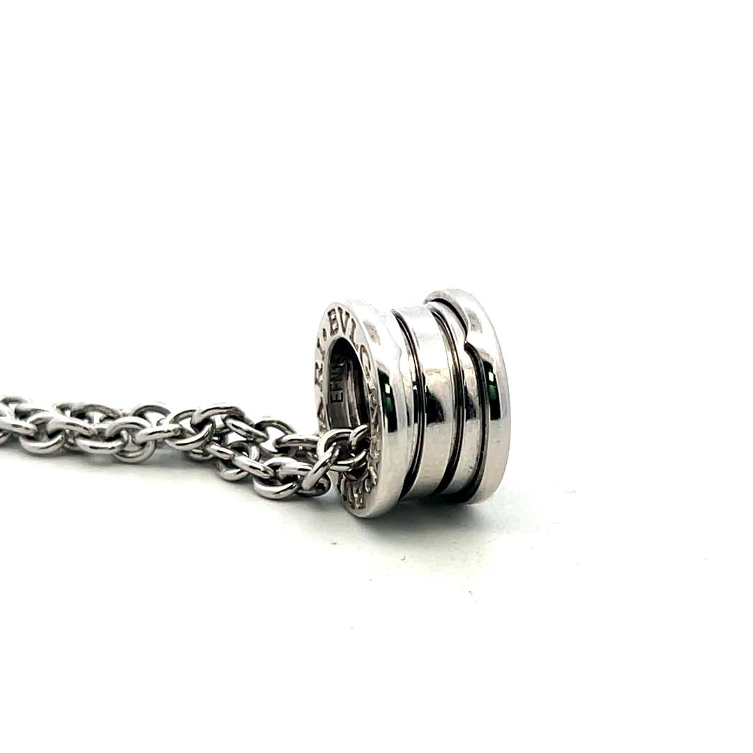 Bvlgari Vintage 18 Karat White Gold Pendant Necklace 36.4 Grams