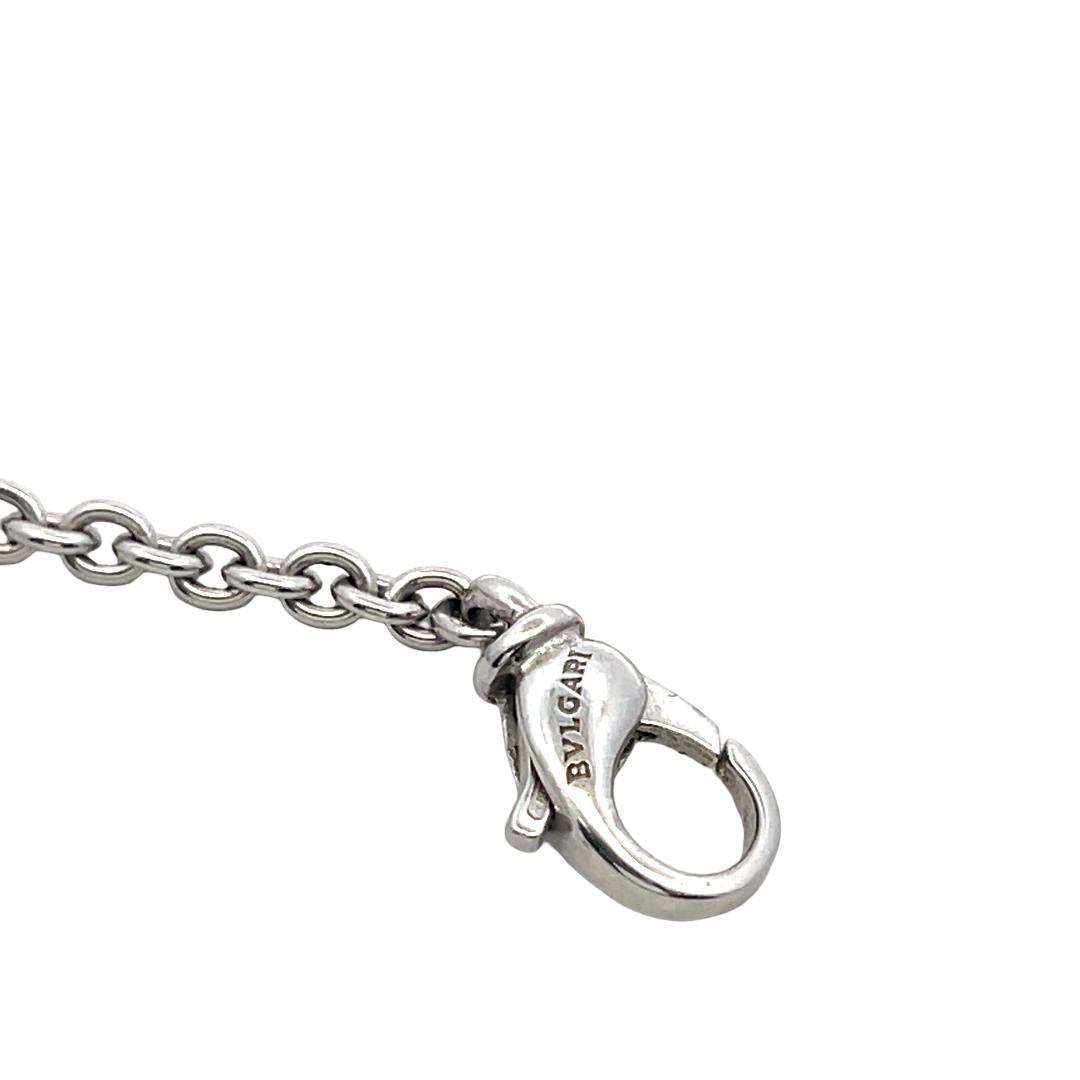 Bvlgari Vintage 18 Karat White Gold Pendant Necklace 36.4 Grams