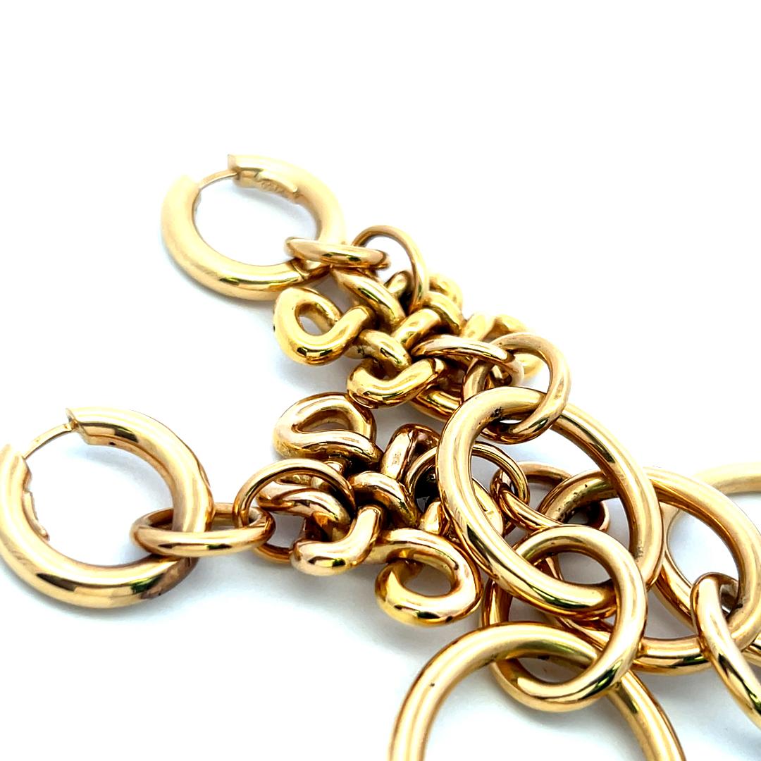 H.Stern Vintage 18 Karat Yellow Gold Drop Earrings 20.4 Grams