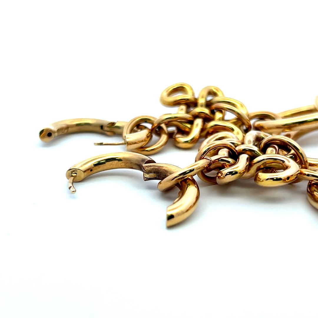 H.Stern Vintage 18 Karat Yellow Gold Drop Earrings 20.4 Grams