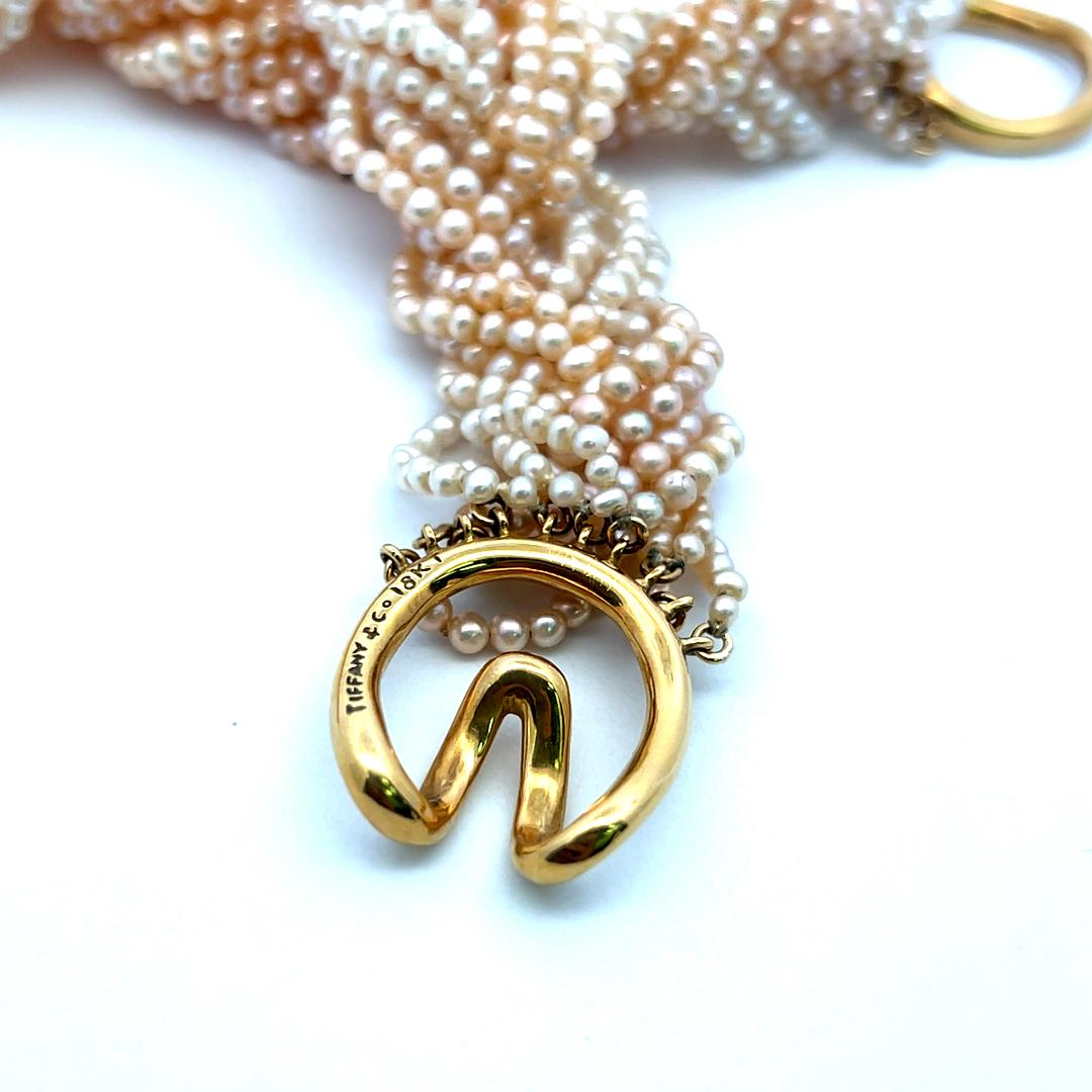 Tiffany & Co 18K Yellow Gold Beaded Necklace 72.8 Grams 15 Inch