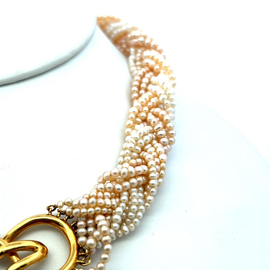 Tiffany & Co 18K Yellow Gold Beaded Necklace 72.8 Grams 15 Inch
