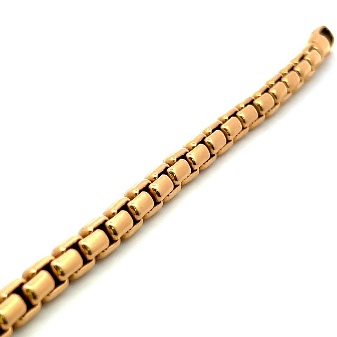 David Yurman Vintage 18 Karat Rose Gold Chain Bracelet 43.1 Grams