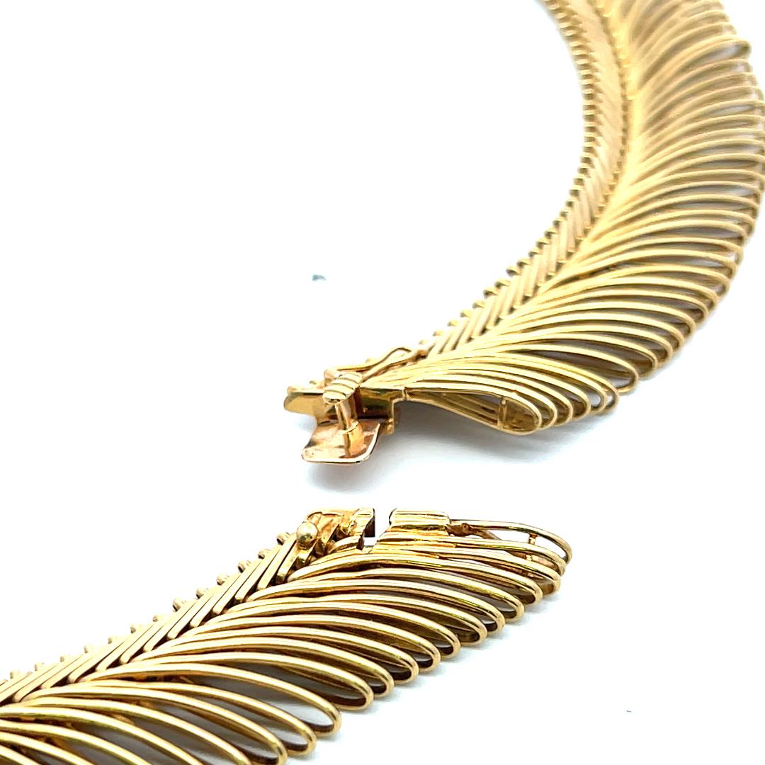 Tiffany & Co Schlumberger Vintage 18 Karat Yellow Gold Fringe Necklace 117.90gr