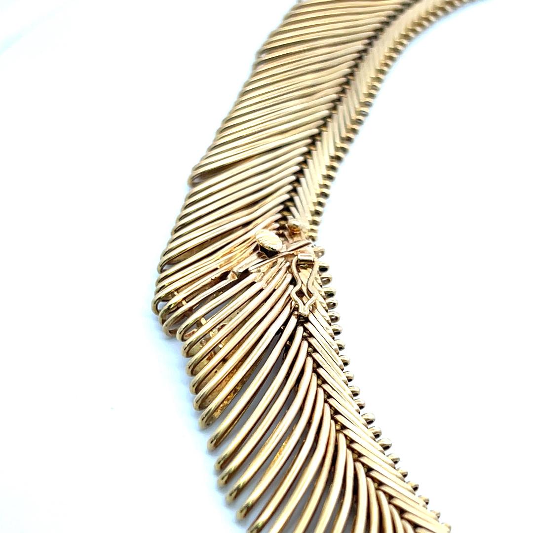 Tiffany & Co Schlumberger Vintage 18 Karat Yellow Gold Fringe Necklace 117.90gr