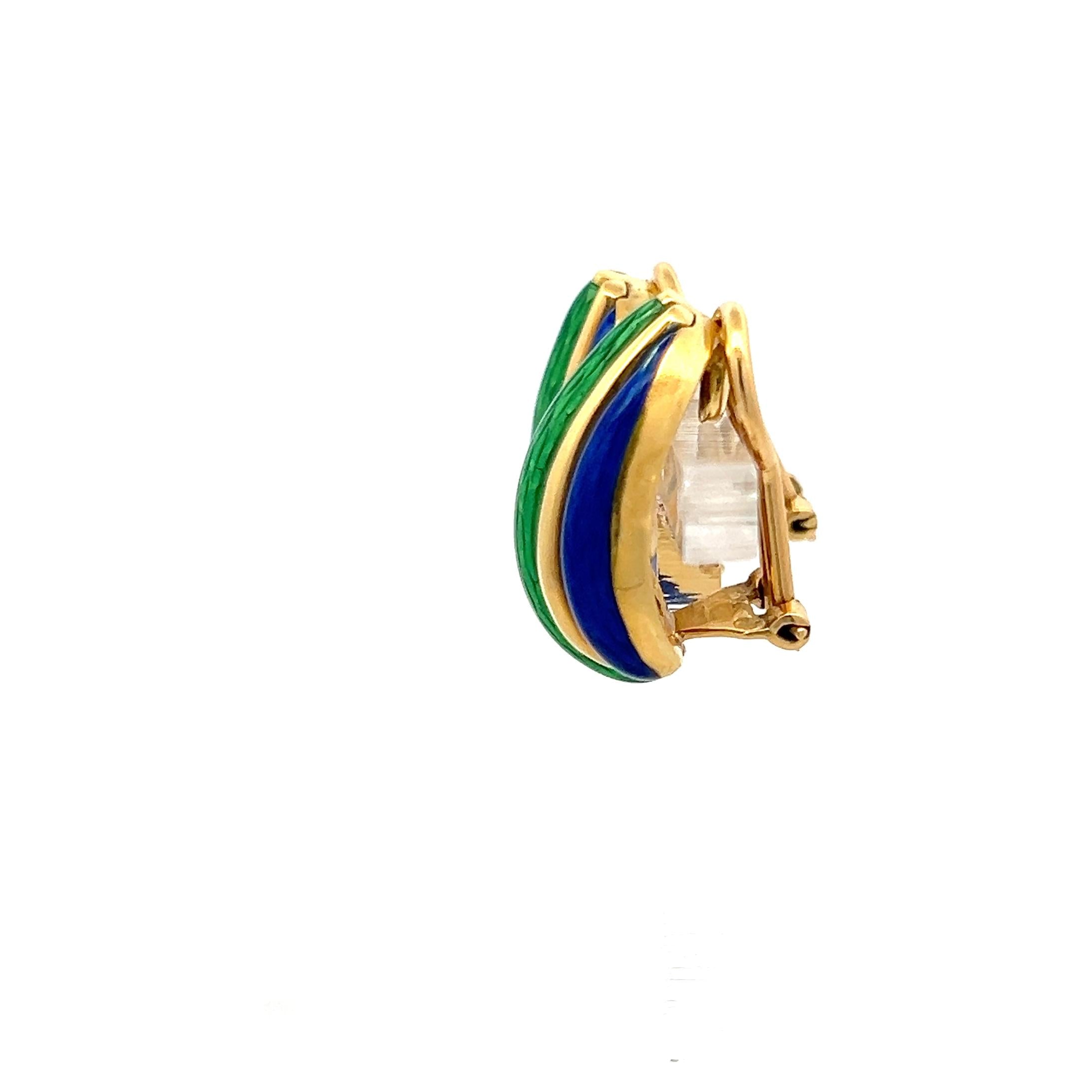 Cartier Vintage 18K Yellow Gold Clip On Earrings 22.5 Grams