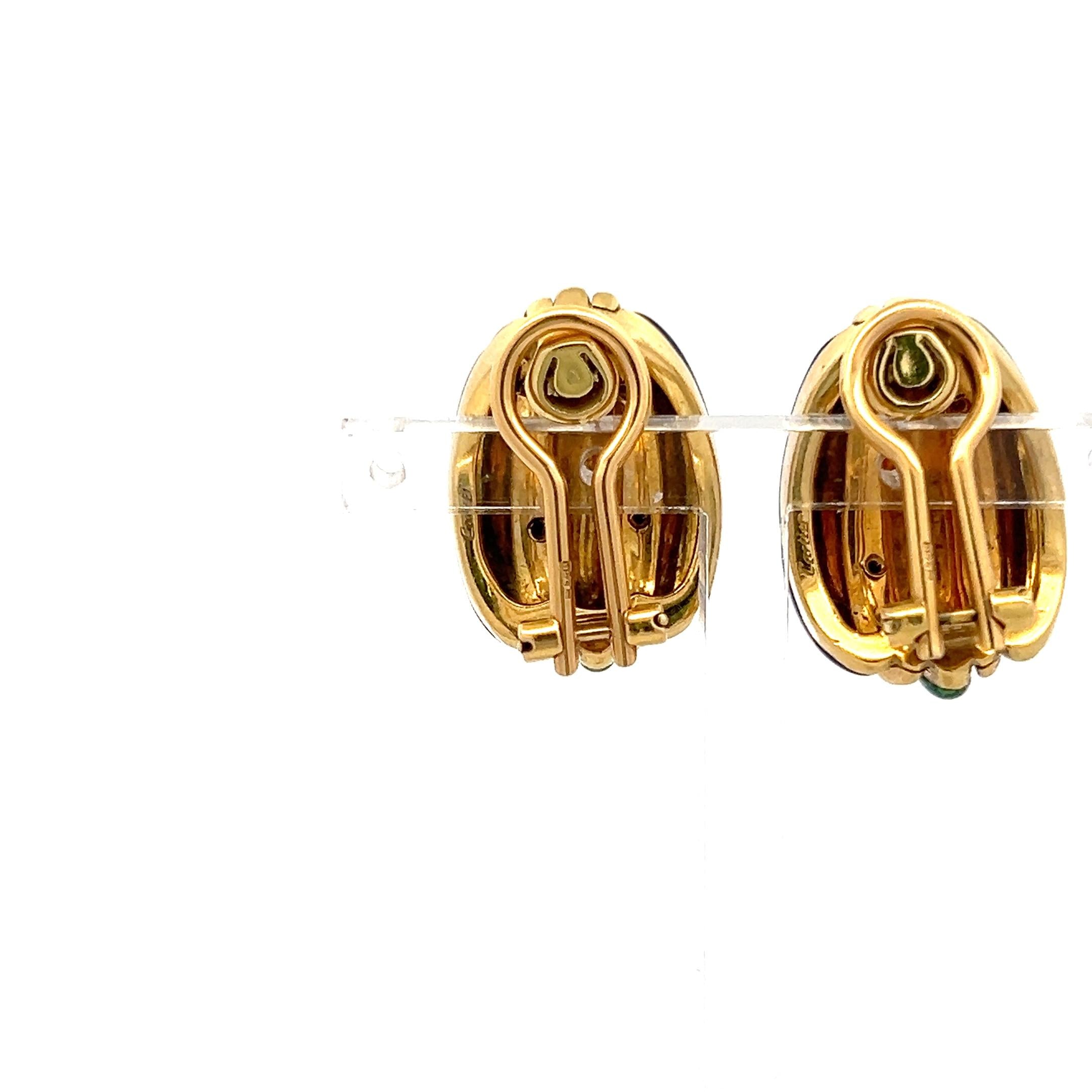 Cartier Vintage 18K Yellow Gold Clip On Earrings 22.5 Grams