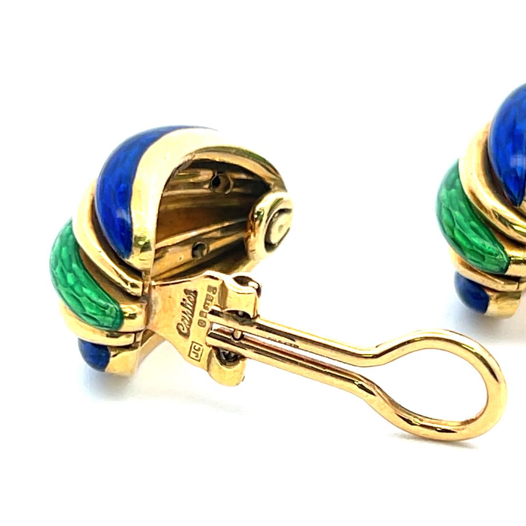 Cartier Vintage 18K Yellow Gold Clip On Earrings 22.5 Grams