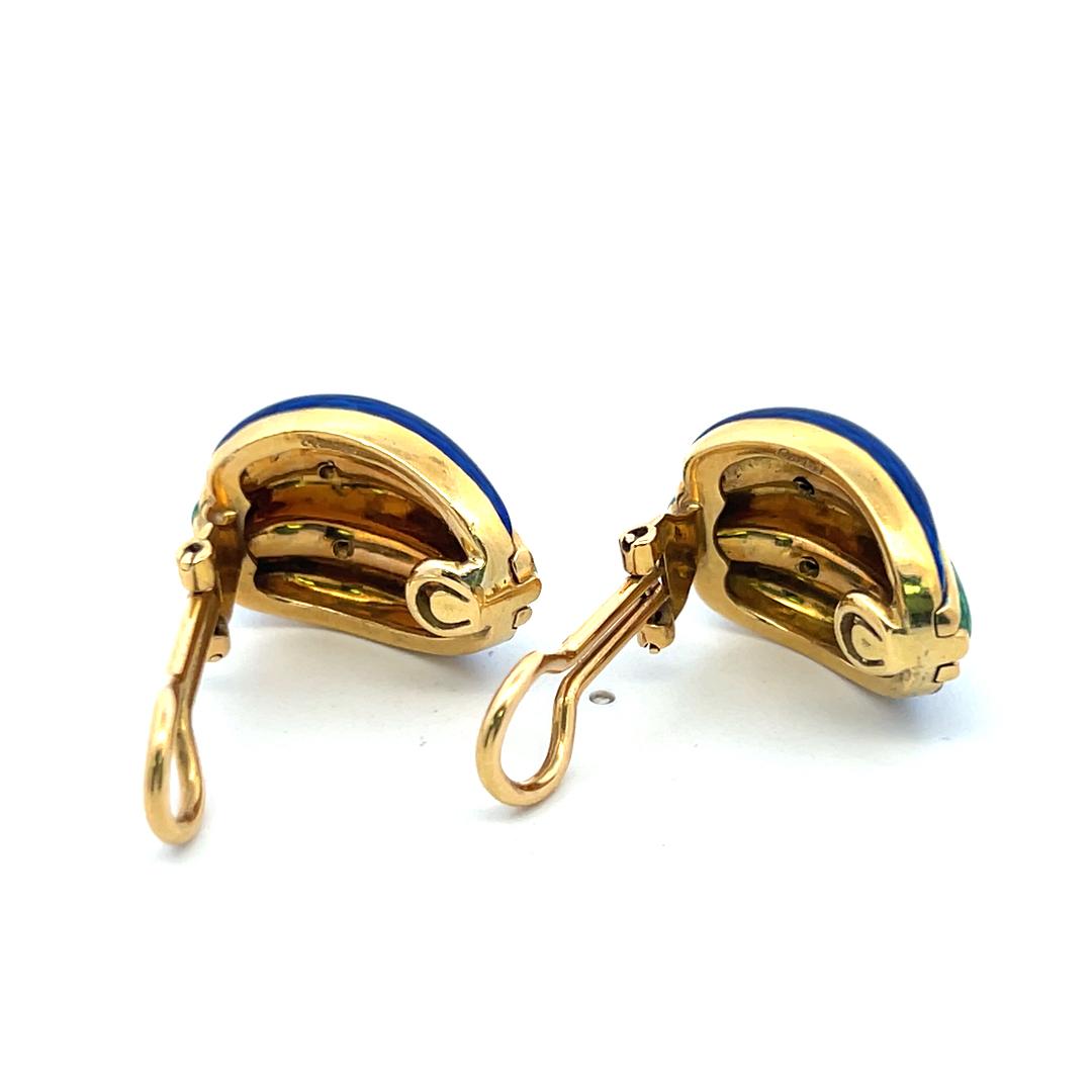 Cartier Vintage 18K Yellow Gold Clip On Earrings 22.5 Grams