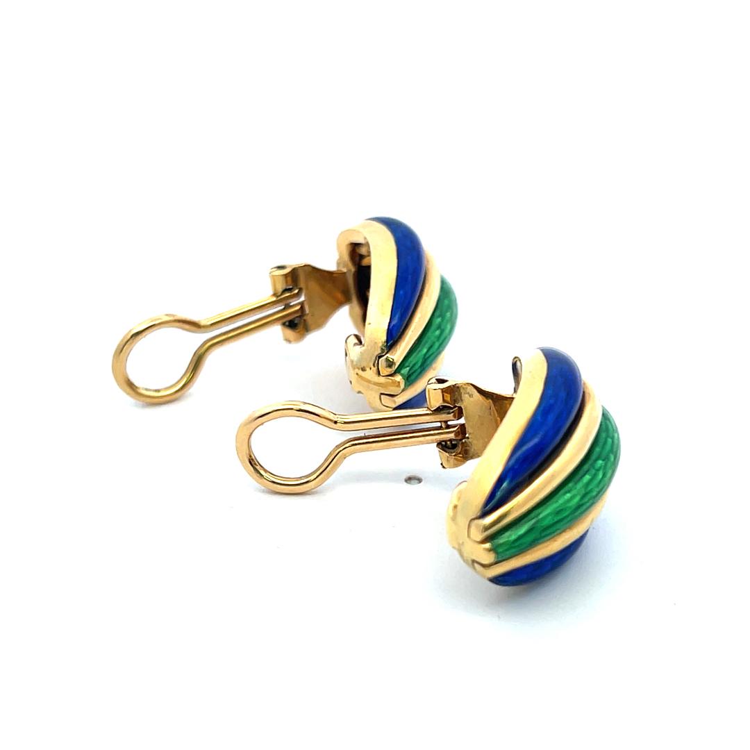 Cartier Vintage 18K Yellow Gold Clip On Earrings 22.5 Grams