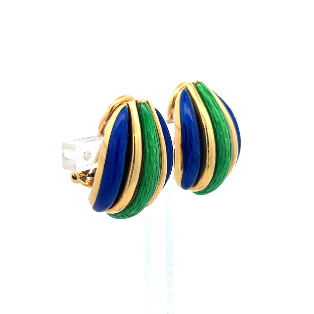 Cartier Vintage 18K Yellow Gold Clip On Earrings 22.5 Grams