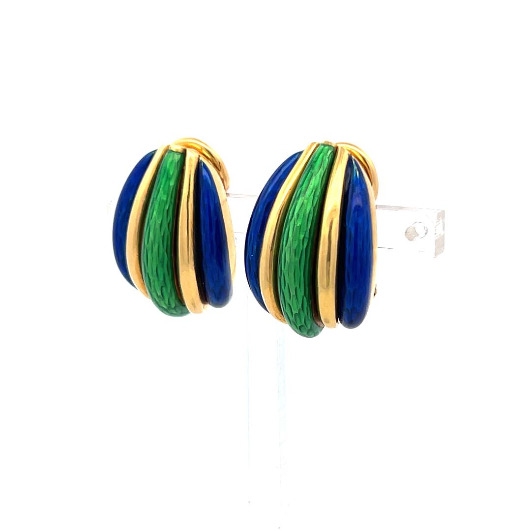 Cartier Vintage 18K Yellow Gold Clip On Earrings 22.5 Grams