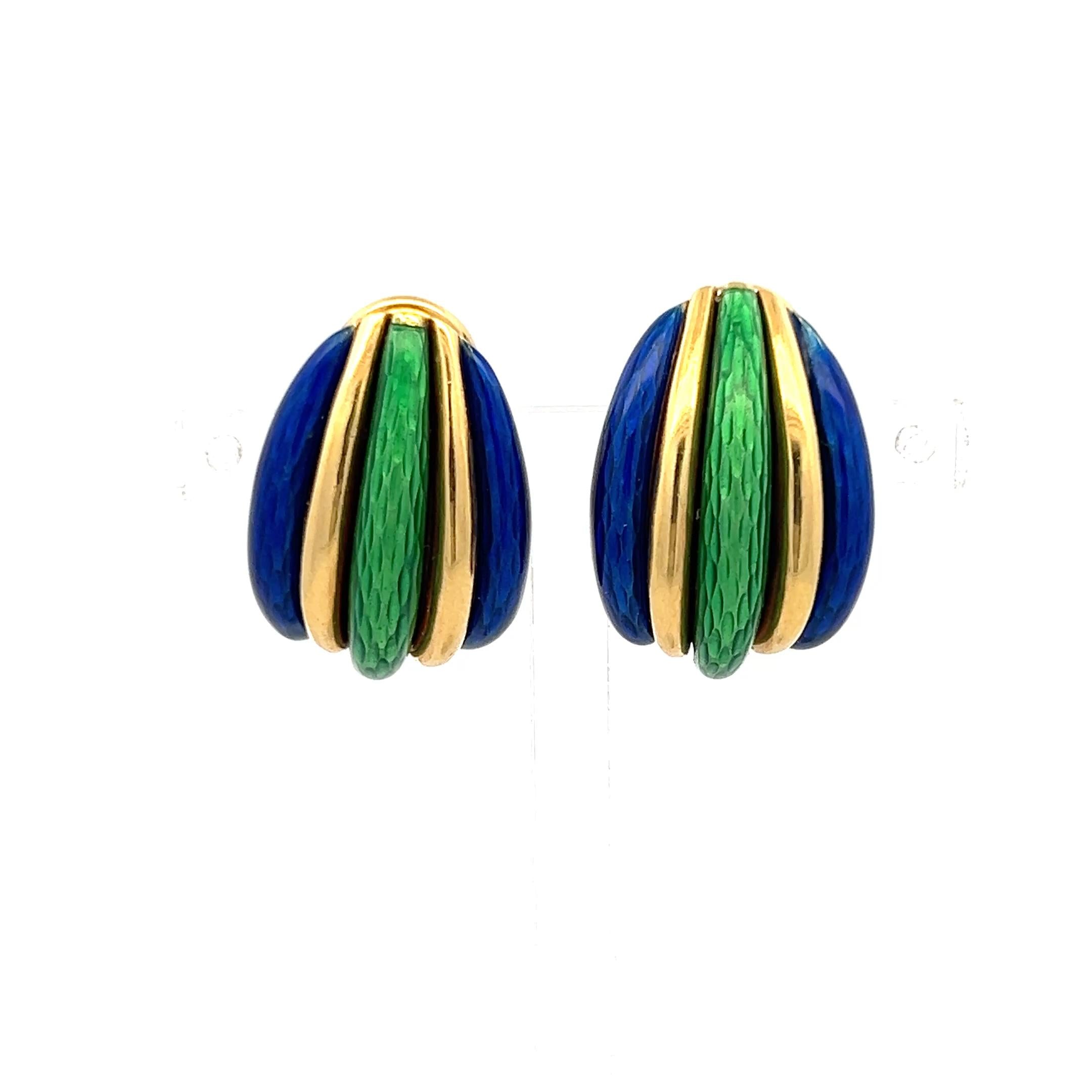 Cartier Vintage 18K Yellow Gold Clip On Earrings 22.5 Grams