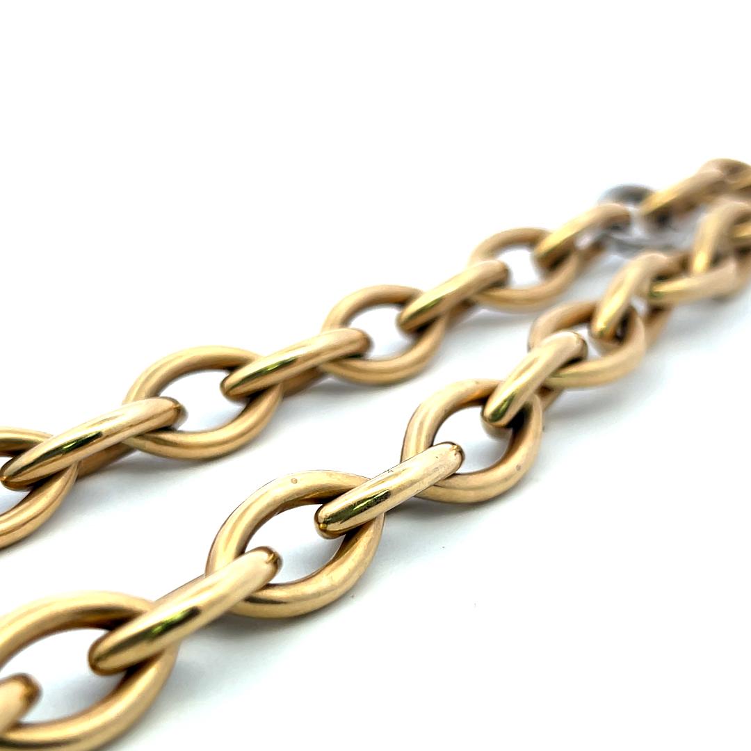 Vintage 14 Karat Yellow Gold Chain Necklace 41.2 Grams 18 Inch