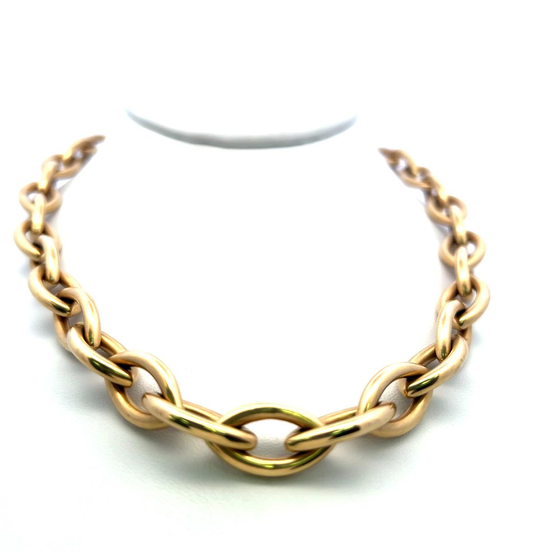 Vintage 14 Karat Yellow Gold Chain Necklace 41.2 Grams 18 Inch