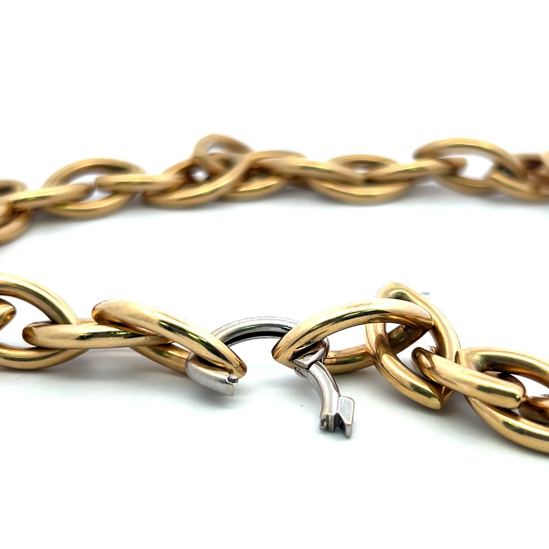 Vintage 14 Karat Yellow Gold Chain Necklace 41.2 Grams 18 Inch