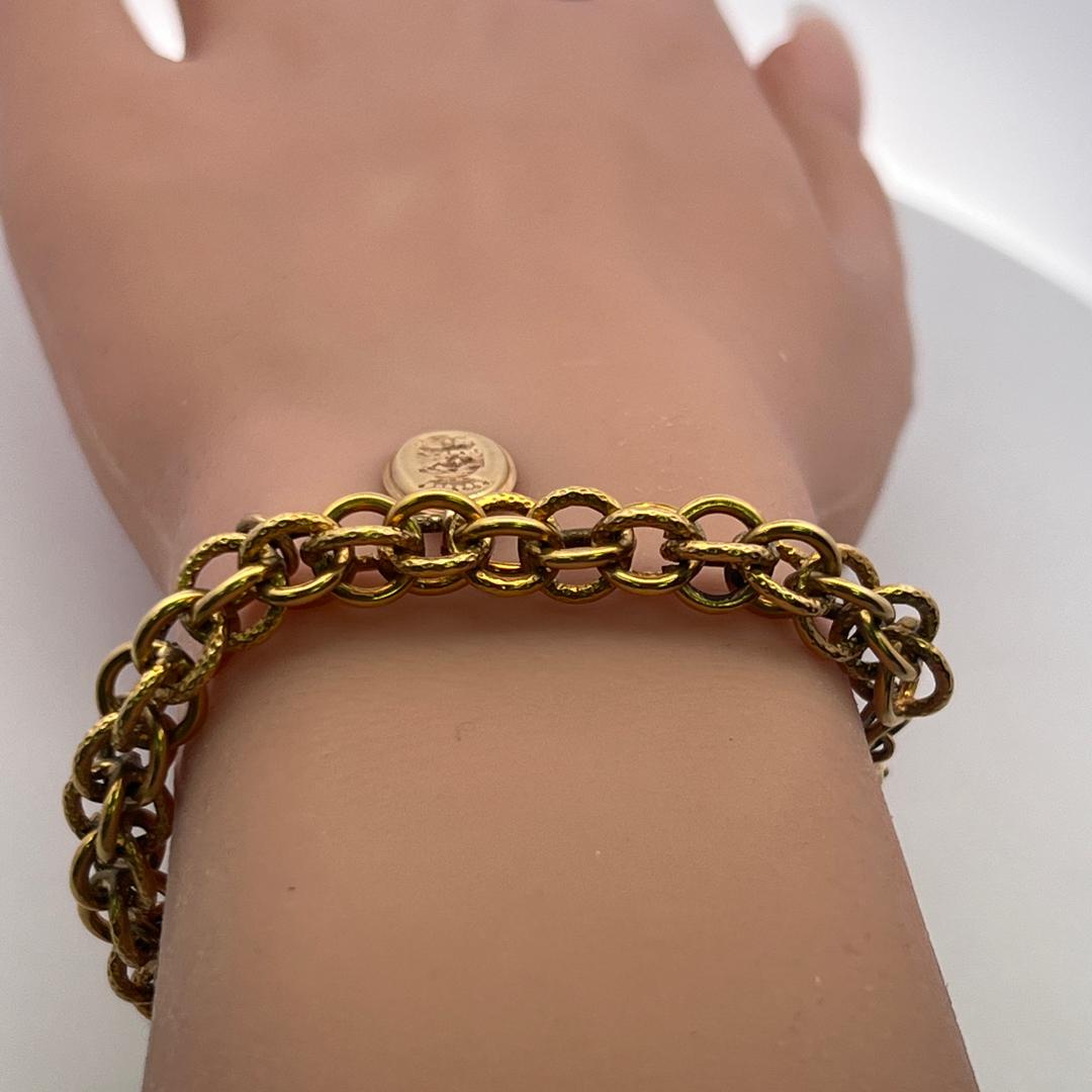 Vintage 18 Karat Yellow Gold Link Bracelet 38.2 Grams 7 inch