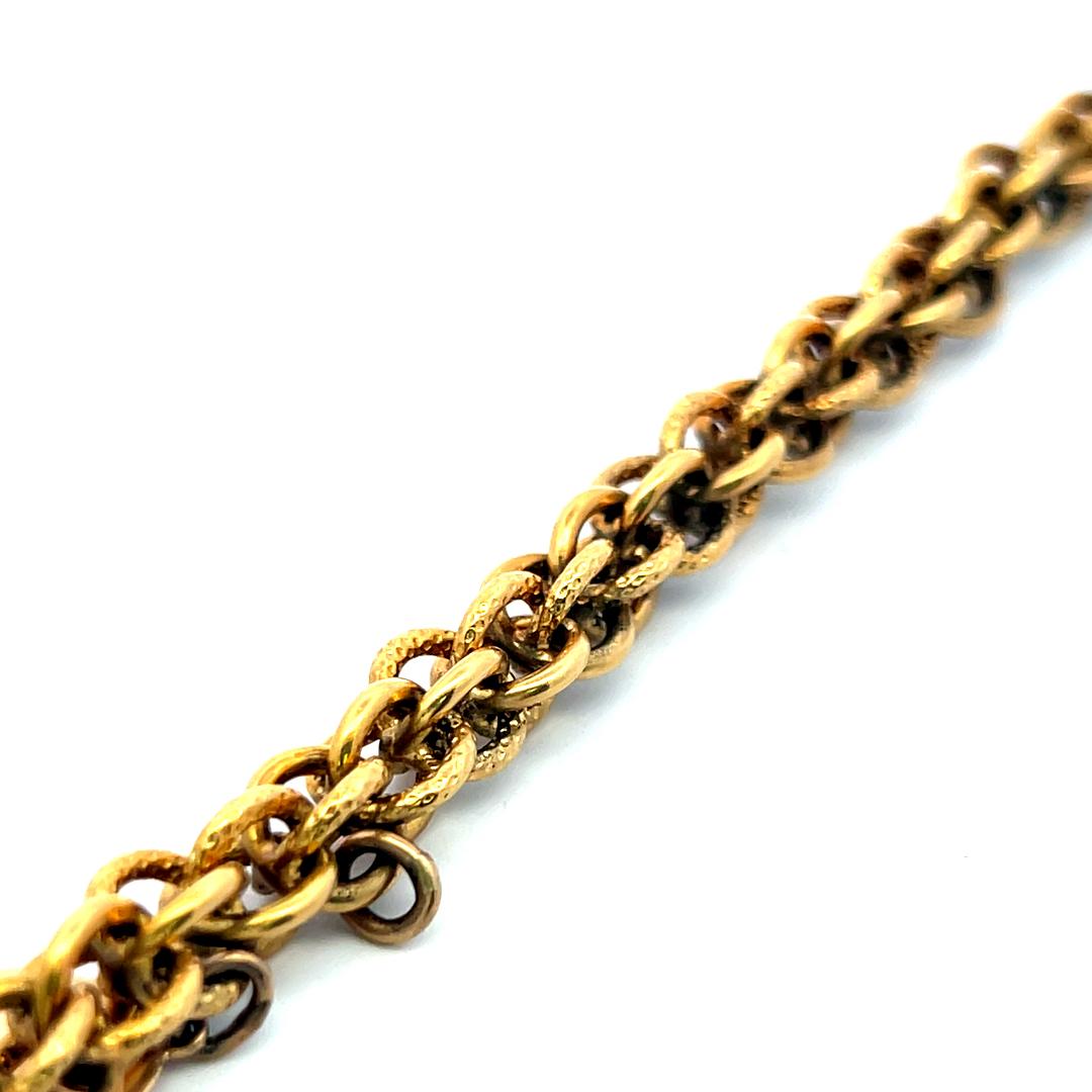 Vintage 18 Karat Yellow Gold Link Bracelet 38.2 Grams 7 inch