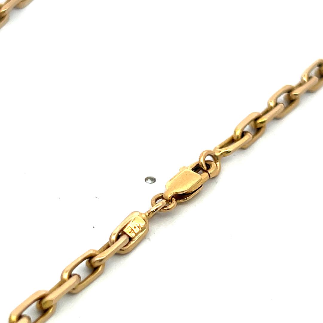 Vintage 18 Karat Yellow Gold Chain Necklace 28.1 Grams 20 Inch