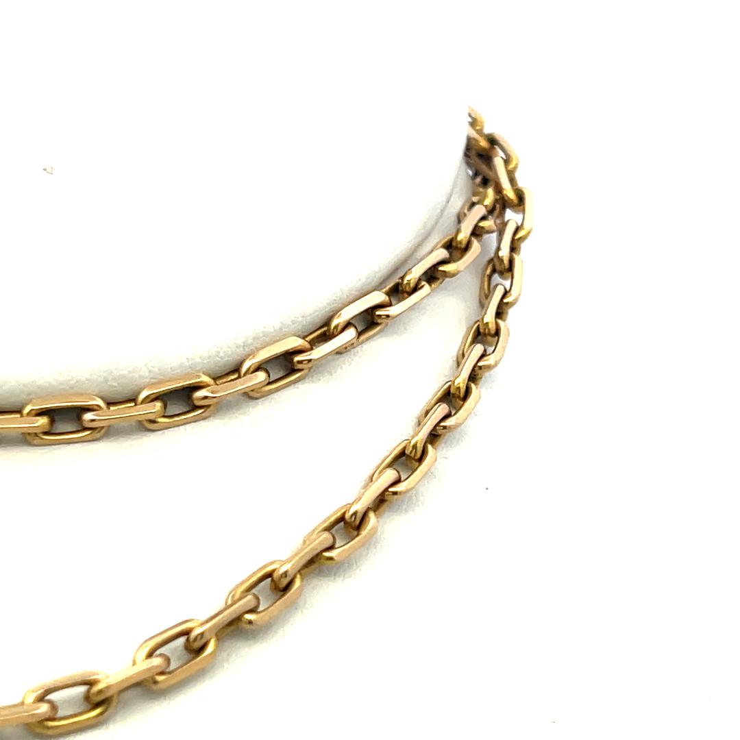 Vintage 18 Karat Yellow Gold Chain Necklace 28.1 Grams 20 Inch