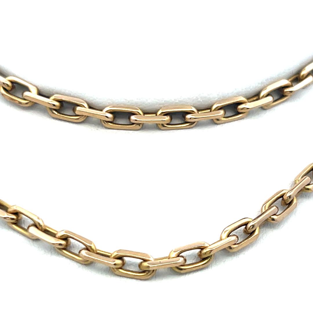 Vintage 18 Karat Yellow Gold Chain Necklace 28.1 Grams 20 Inch