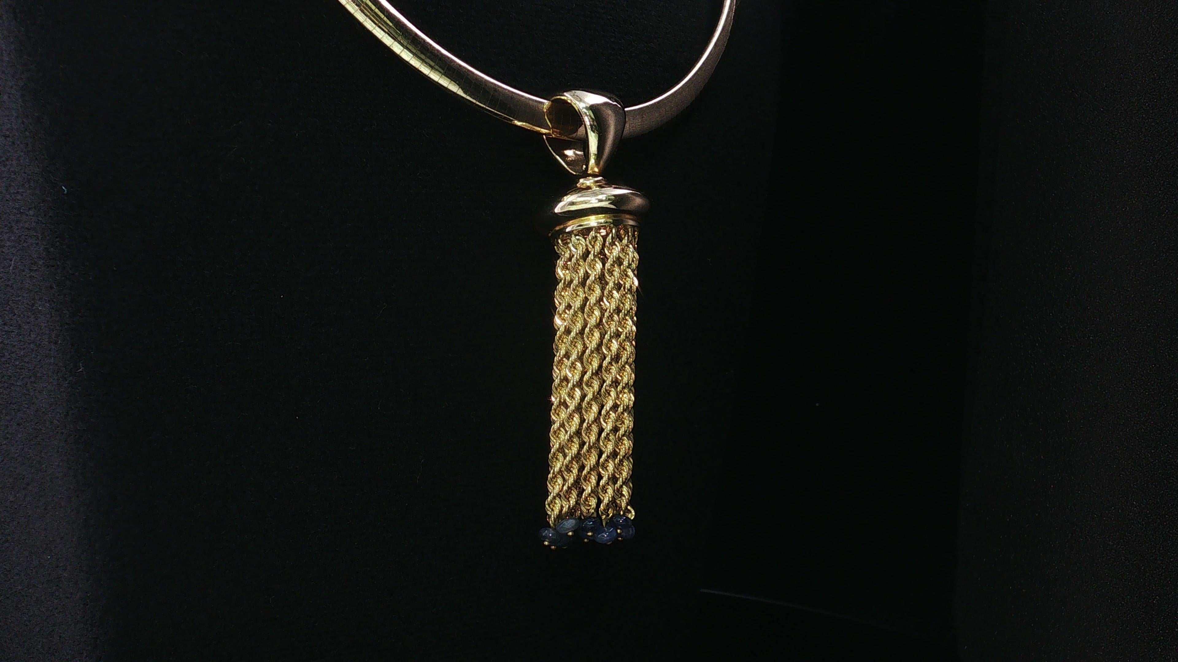 Vintage 14K and 18K Yellow Gold Pendant Necklace 36.9 Grams