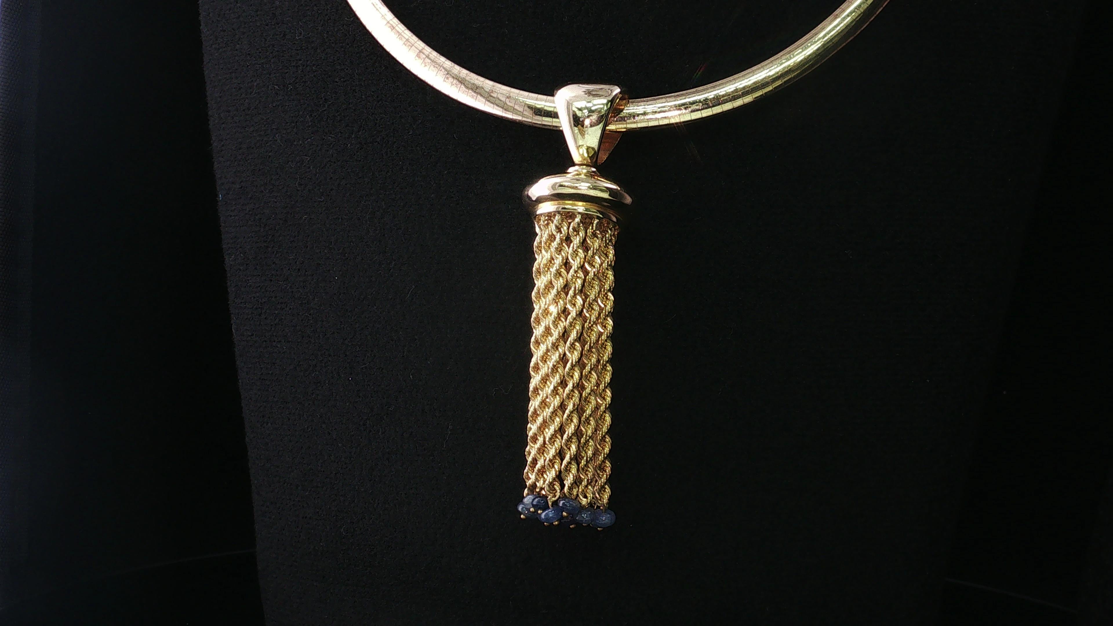 Vintage 14K and 18K Yellow Gold Pendant Necklace 36.9 Grams