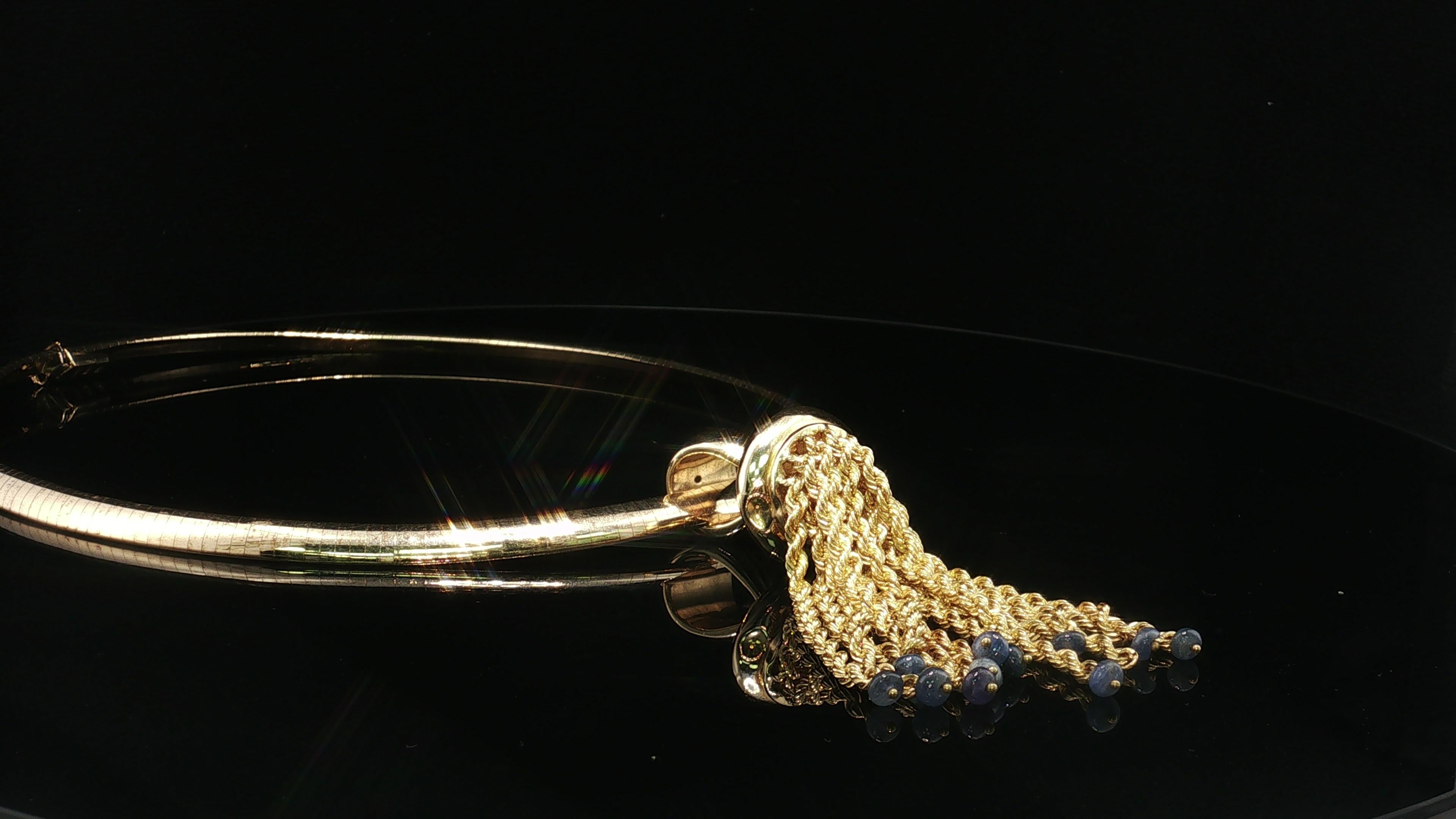 Vintage 14K and 18K Yellow Gold Pendant Necklace 36.9 Grams