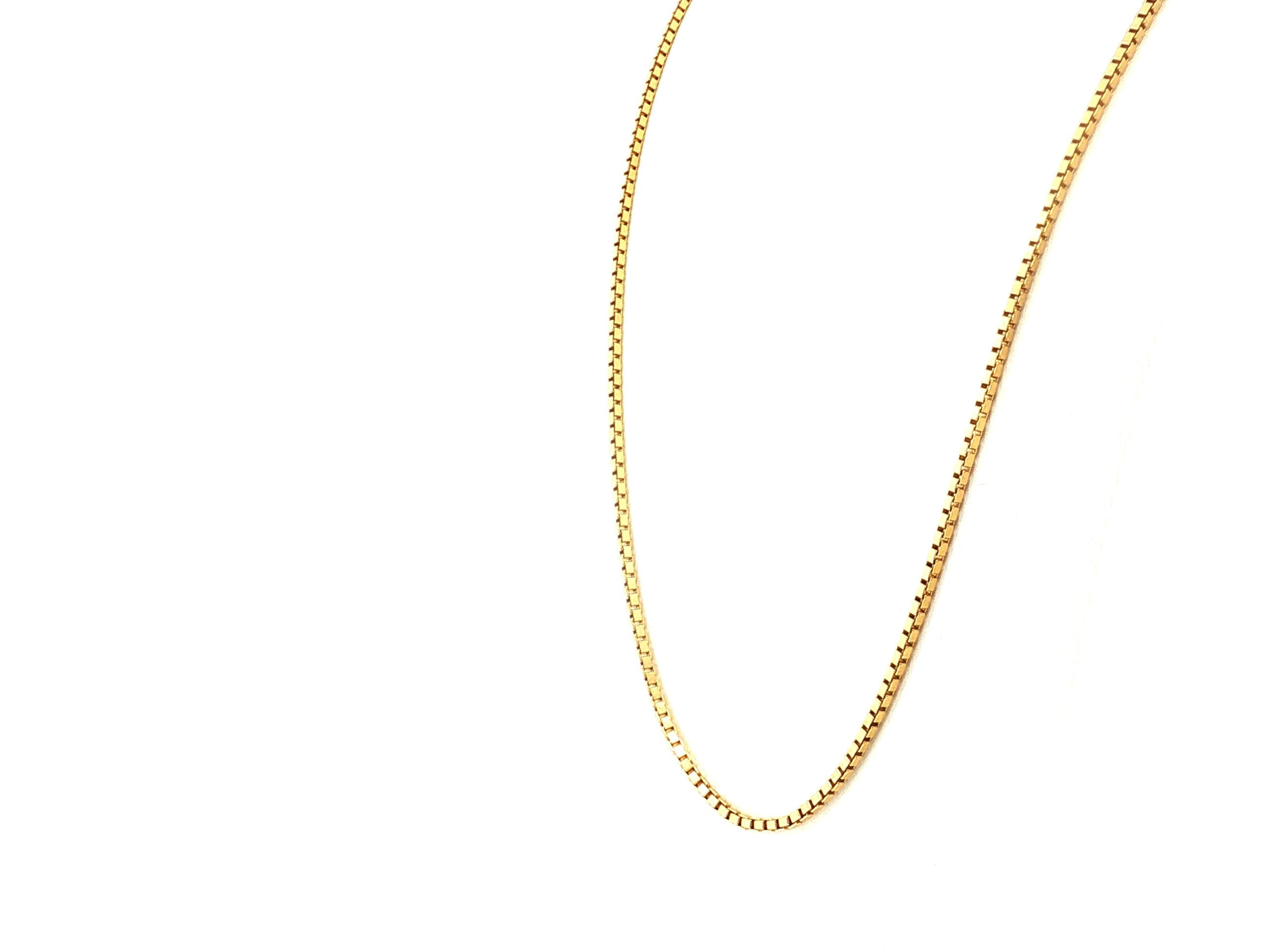 Vintage 18 Karat Yellow Gold Chain Necklace 24 Inch 2.2mm 19.5 Grams
