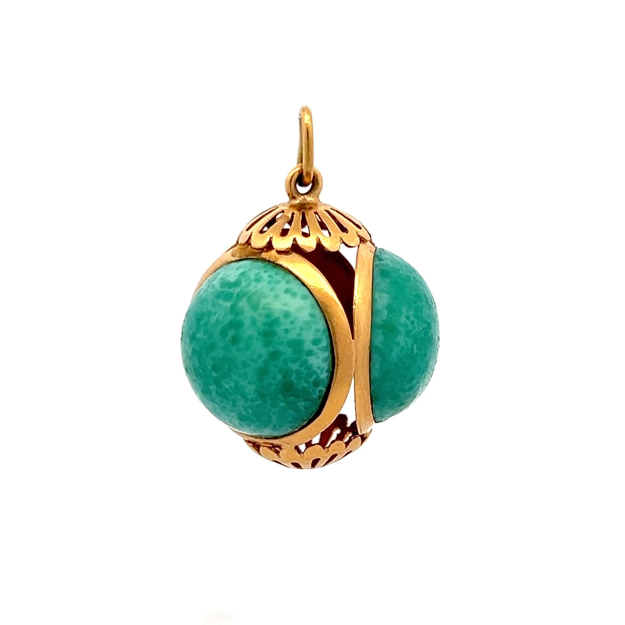 Vintage 18 Karat Yellow Gold Pendant 14.48 Grams