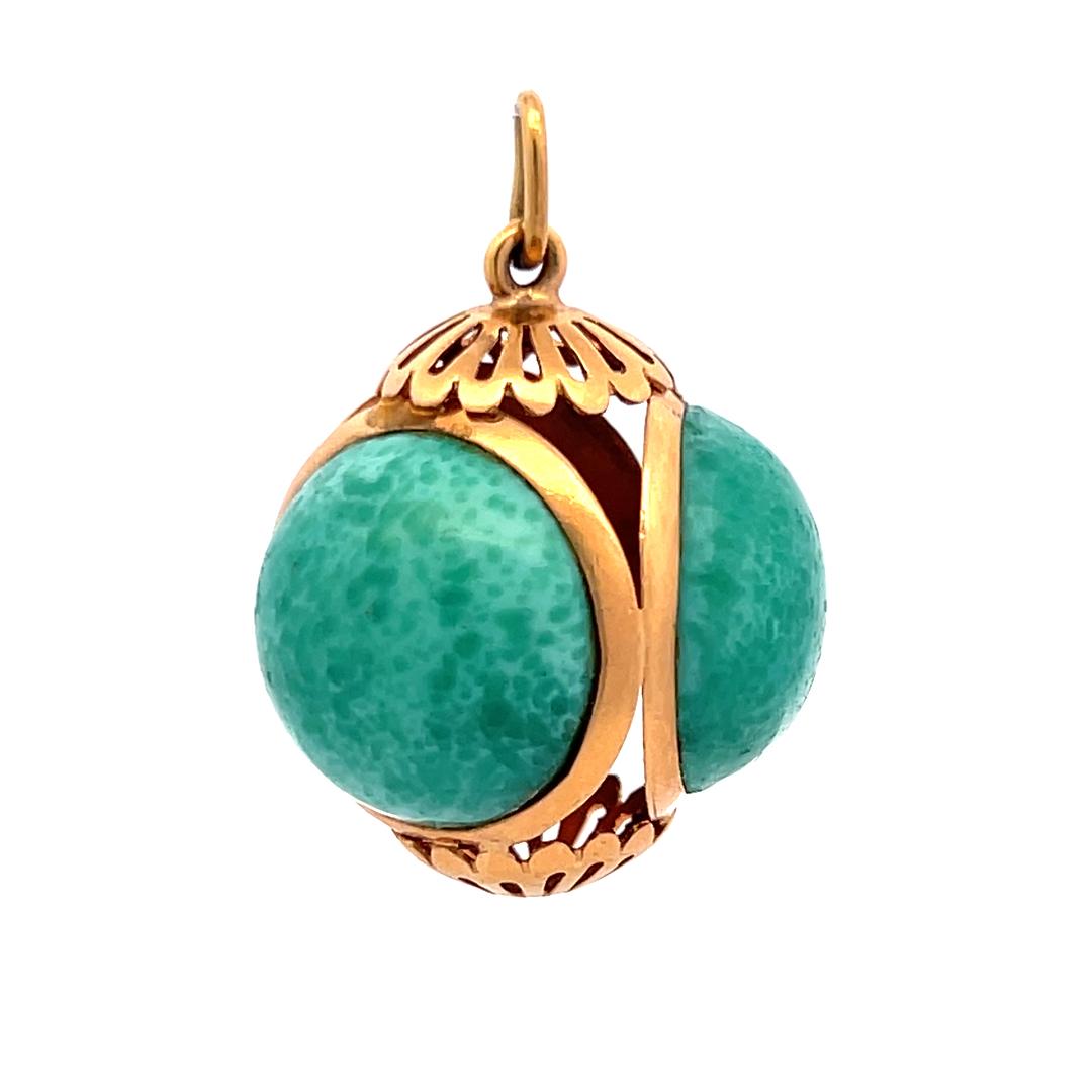 Vintage 18 Karat Yellow Gold Pendant 14.48 Grams