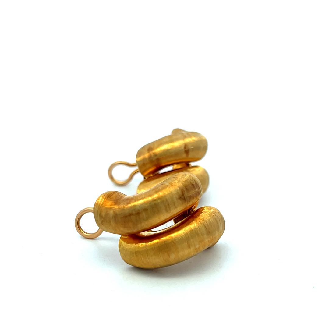 Buccellati Vintage 18 Karat Yellow Gold Clip-On Earrings 20.6 Grams
