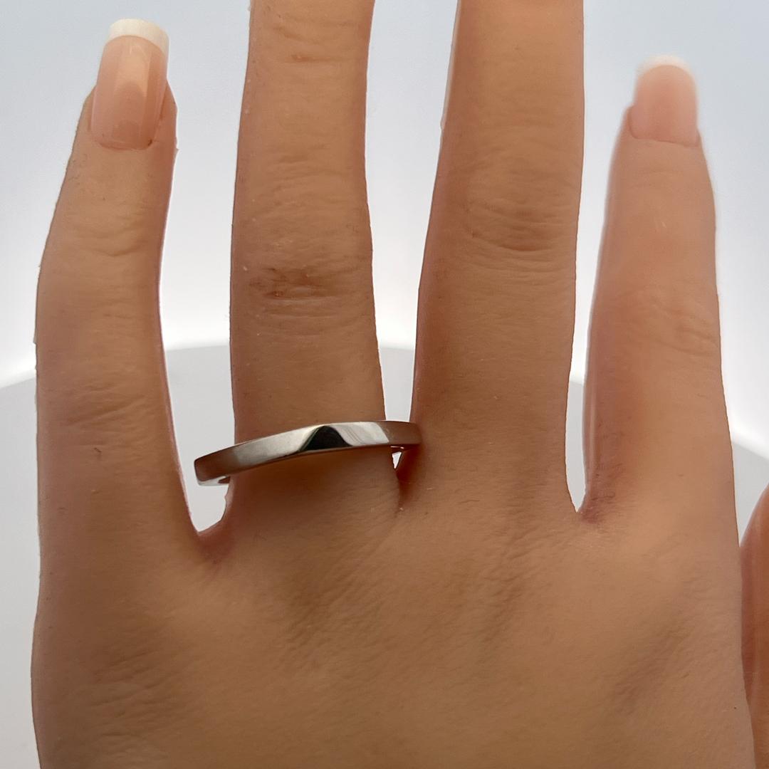 Tiffany & Co Frank Gehry Vintage Platinum Band Ring 6.6 Grams Size 8.5