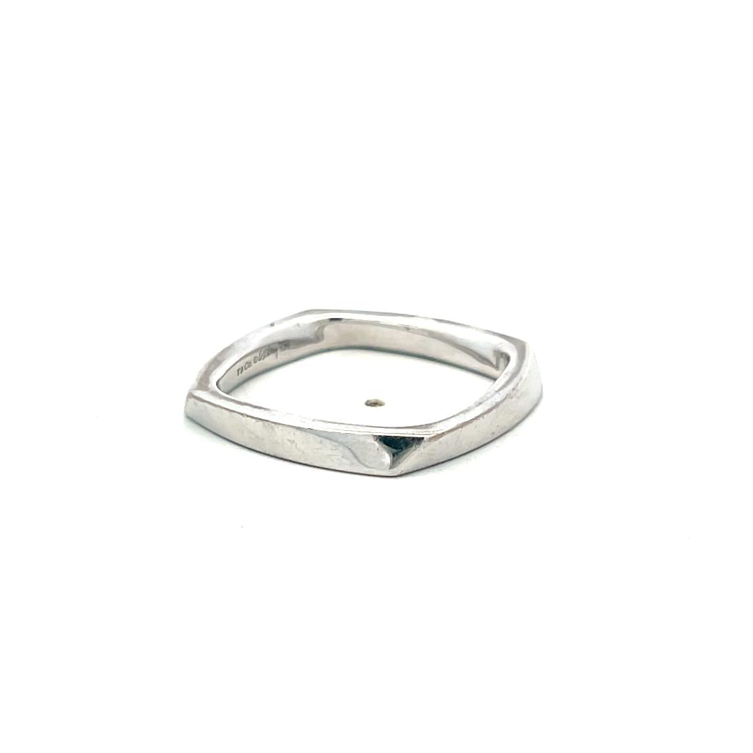 Tiffany & Co Frank Gehry Vintage Platinum Band Ring 6.6 Grams Size 8.5