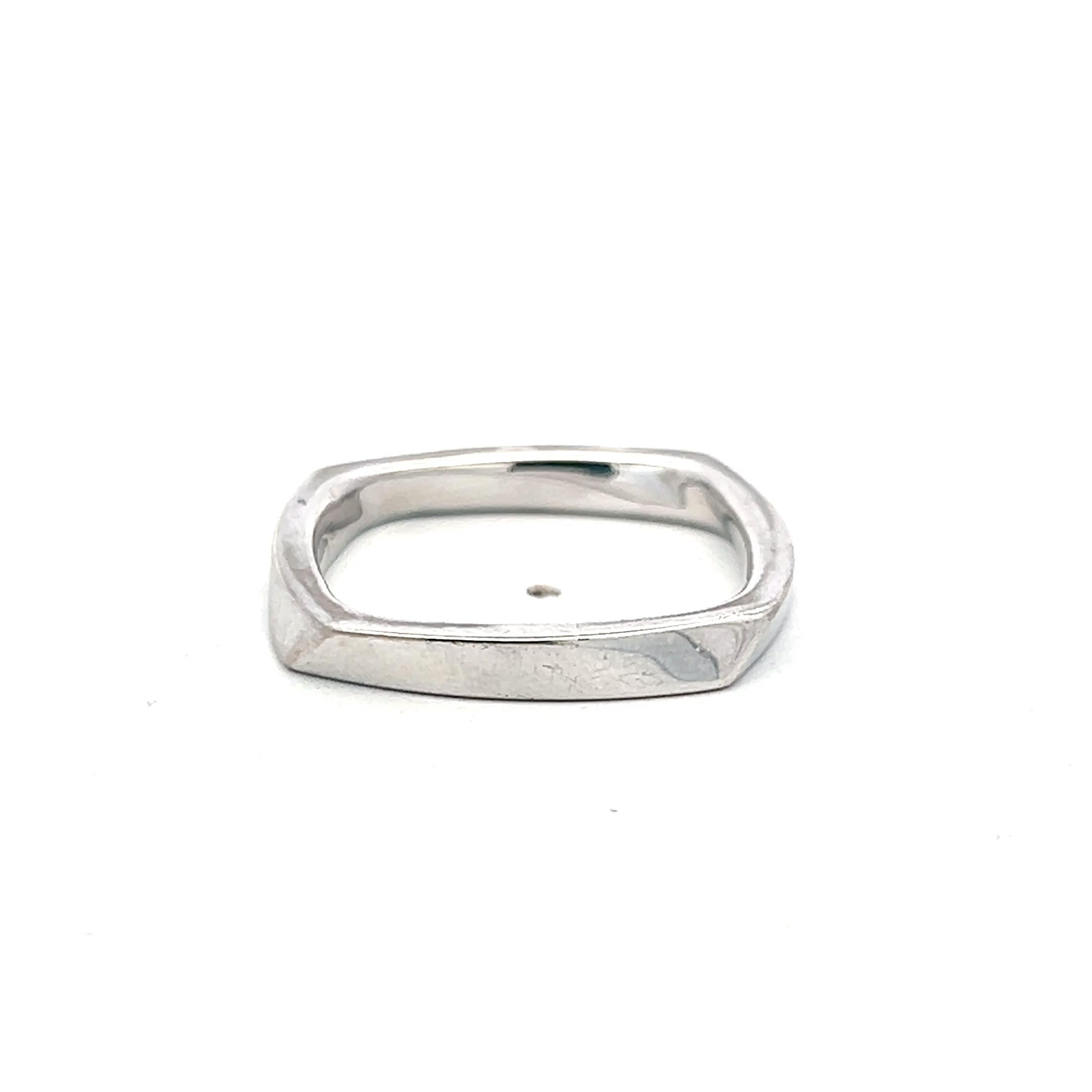 Tiffany & Co Frank Gehry Vintage Platinum Band Ring 6.6 Grams Size 8.5
