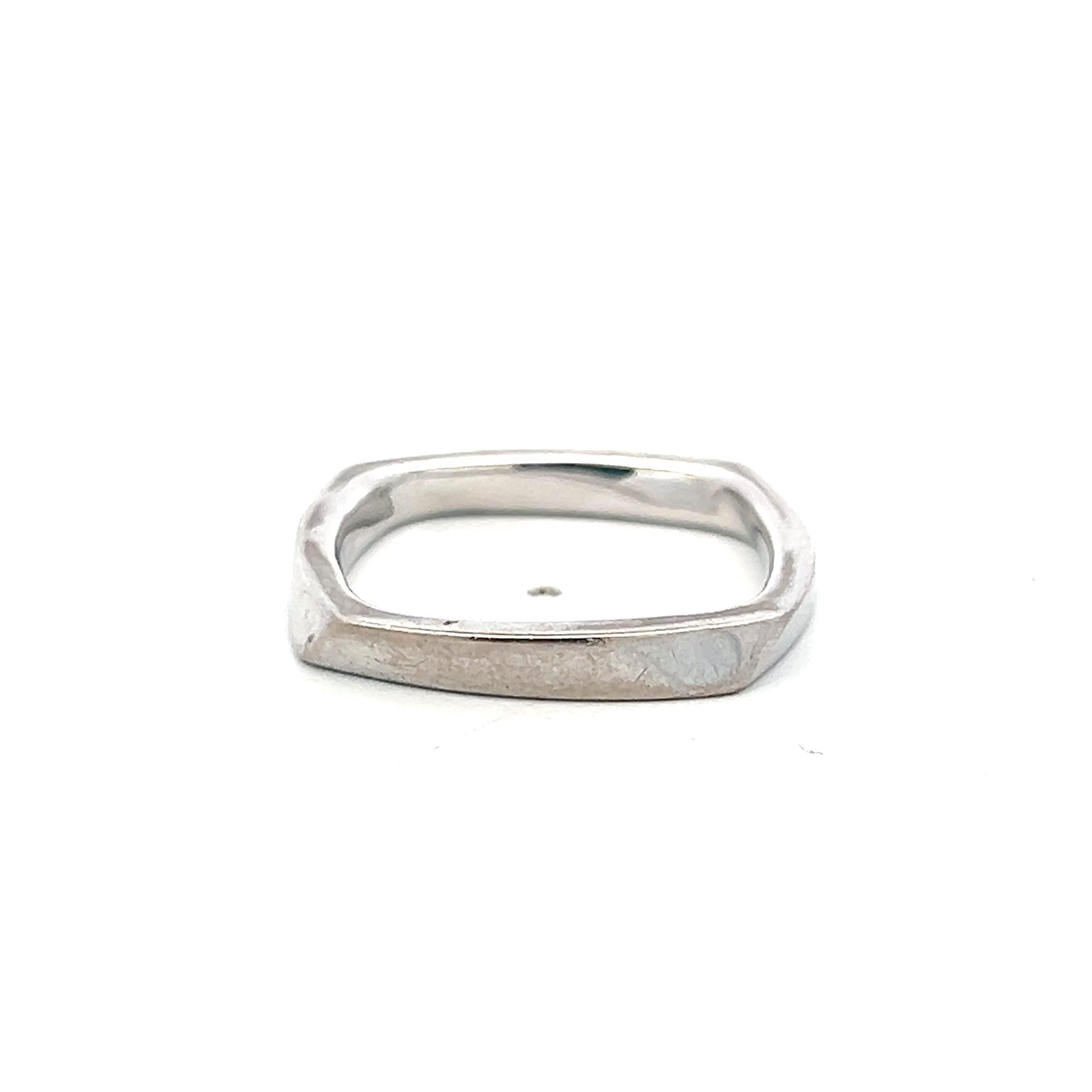 Tiffany & Co Frank Gehry Vintage Platinum Band Ring 6.6 Grams Size 8.5