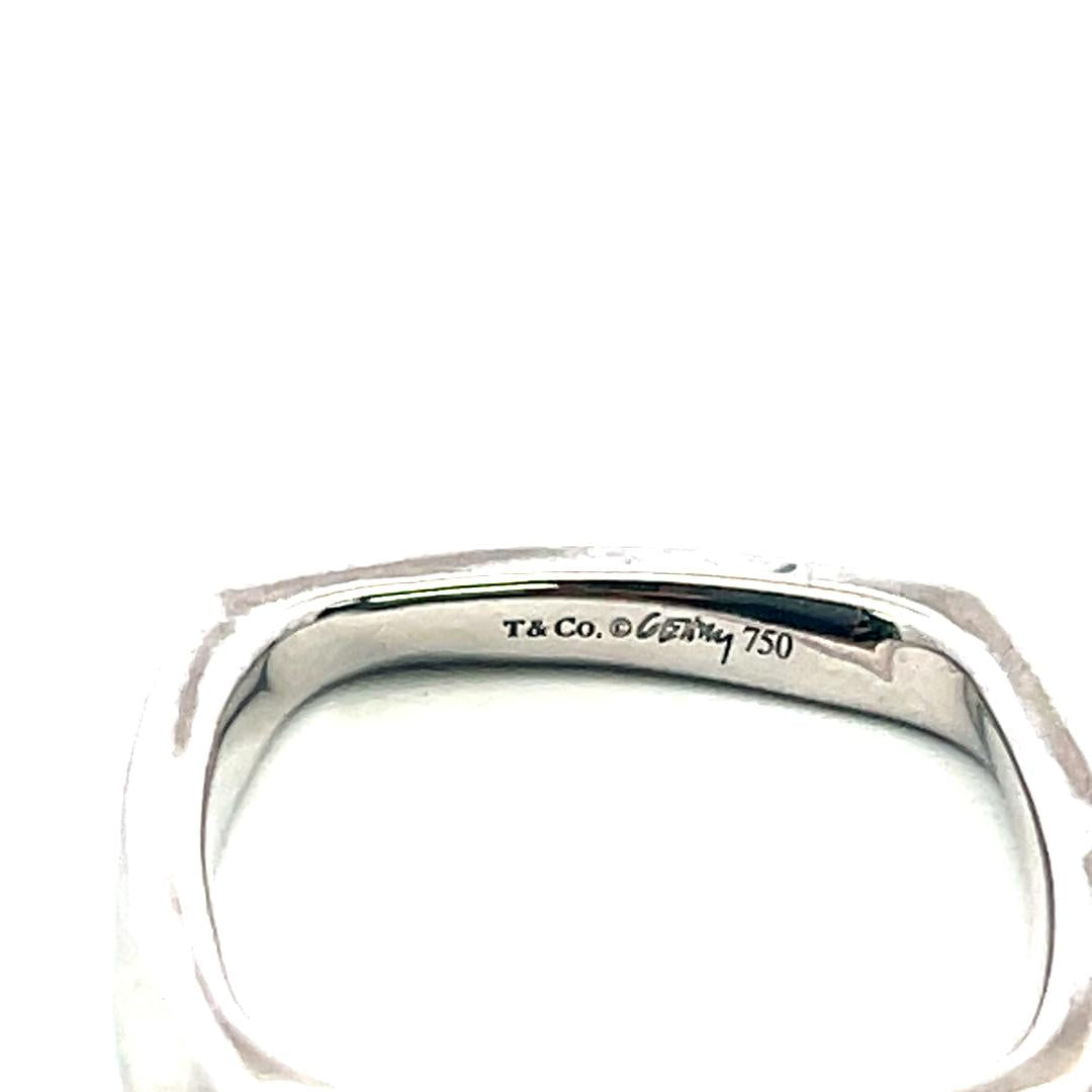 Tiffany & Co Frank Gehry Vintage Platinum Band Ring 6.6 Grams Size 8.5