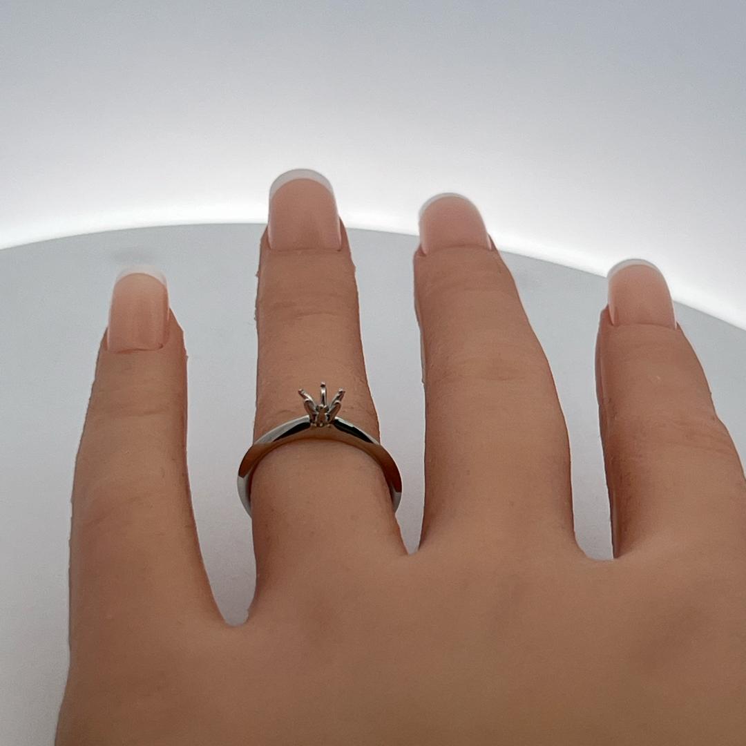 Tiffany & Co. Vintage Platinum Semi Mount Ring 3.6 Grams Size 6