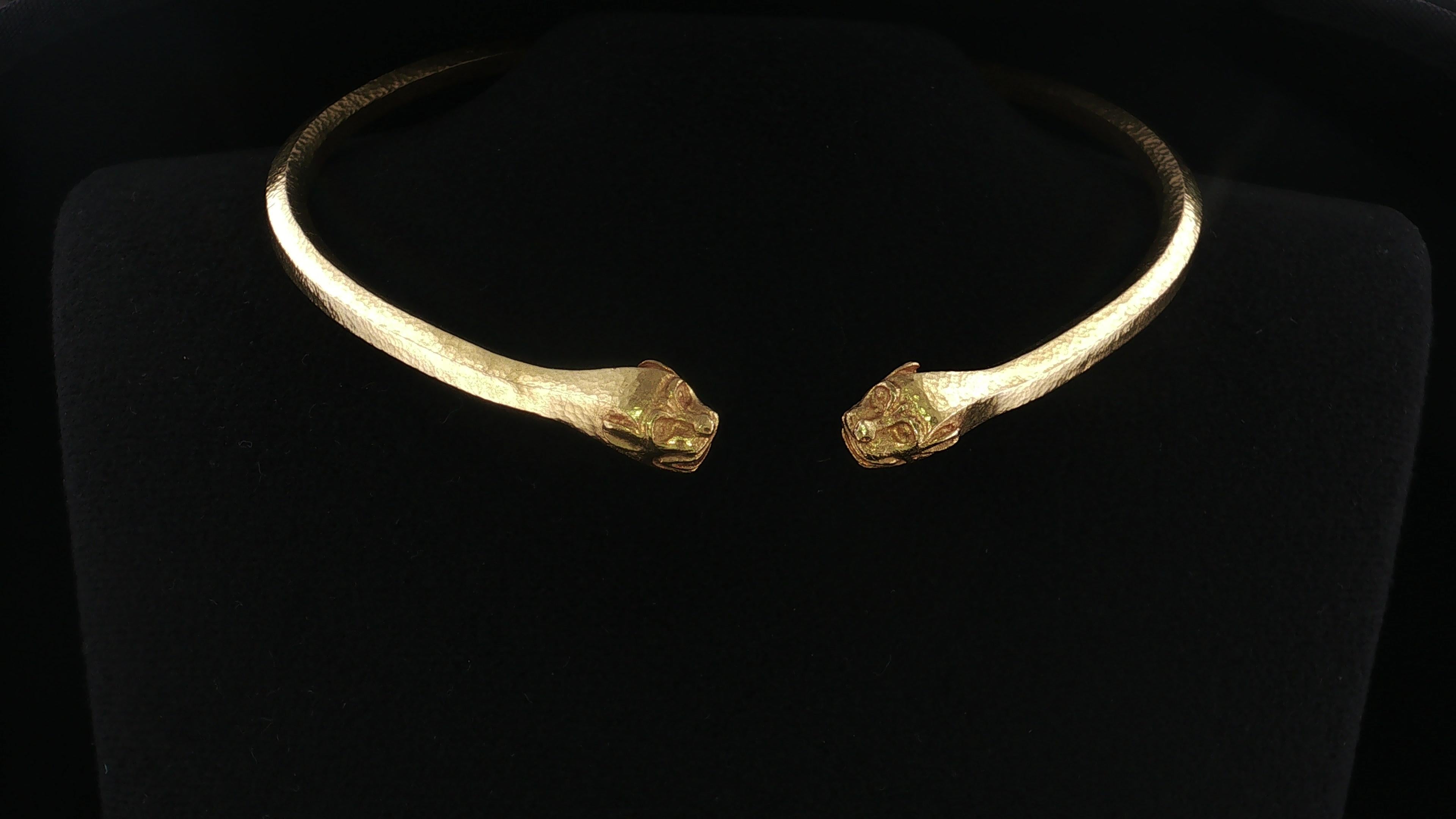 Lalaounis Vintage 18K Yellow Gold Collar Necklace 57.1 Grams