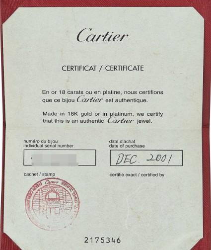 Cartier 18K YG Maillion Link Bracelet with 3 Carat Diamonds with Certificate