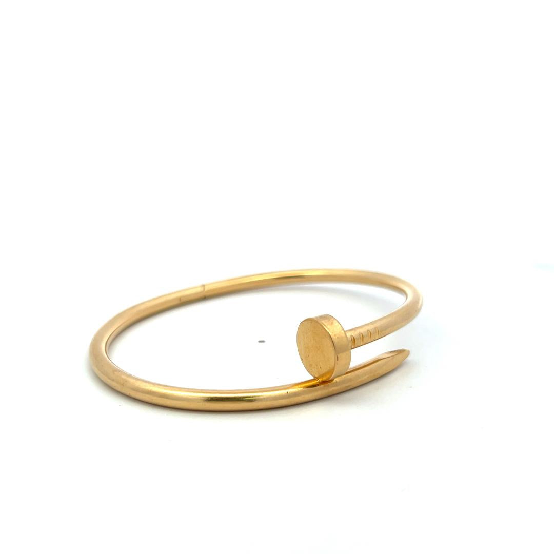 Cartier 18 Karat Yellow Gold Juste Un Clou Bracelet Size 18 with paper