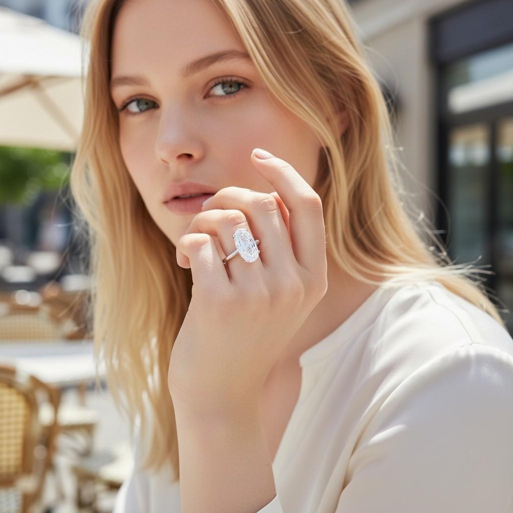 Vintage Platinum Engagement Ring with 5.01 Carat Cushion Diamond D-VS2 GIA